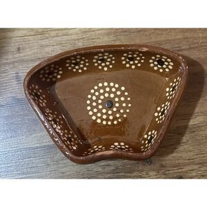 Vintage‎ Mexican Tlaquepaque Relish Dish Handmade 1 piece